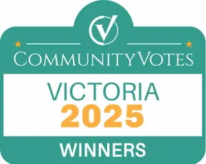2025 award for being voted Top Chiropractors In Saanichton & Greater Victoria