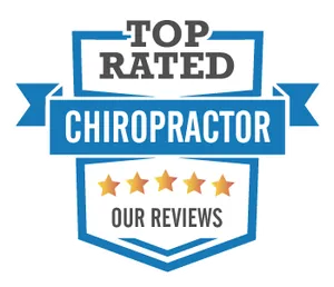 Badge for being a top rated chiropractor in Saanich, Sidney